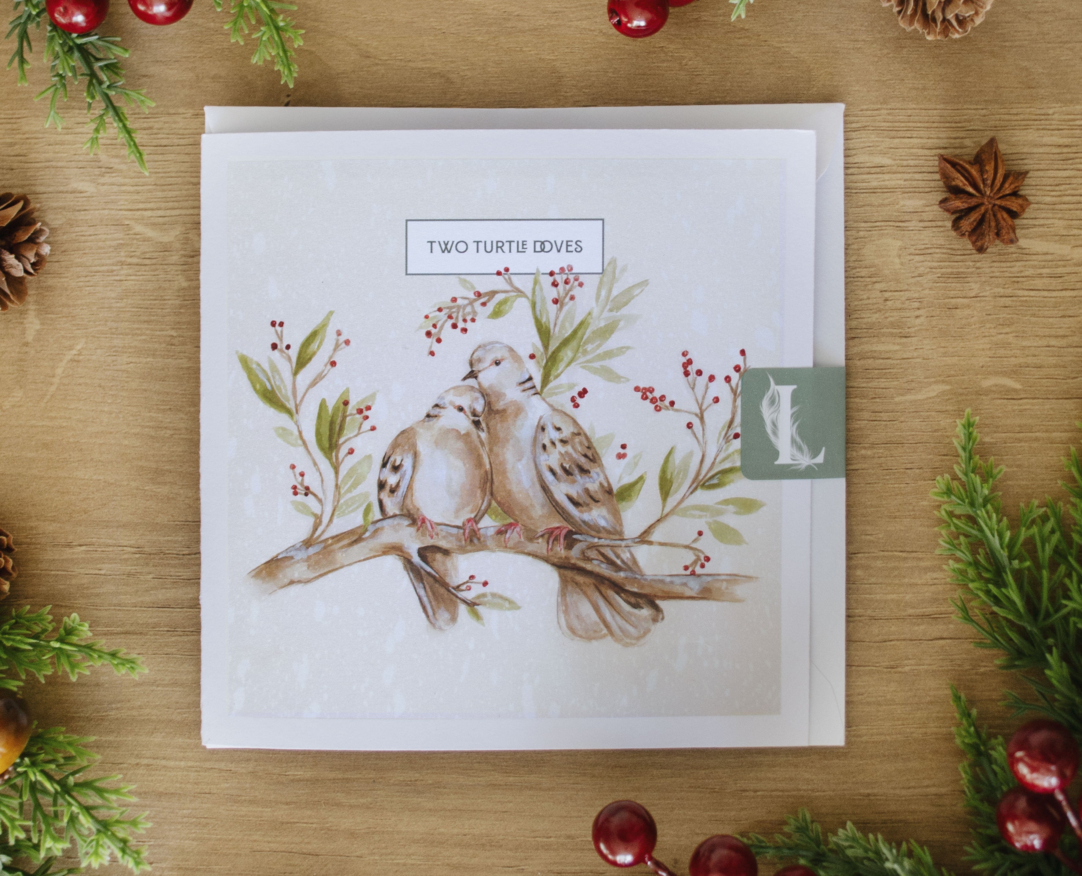 Christmas Card | Two Turtle Doves