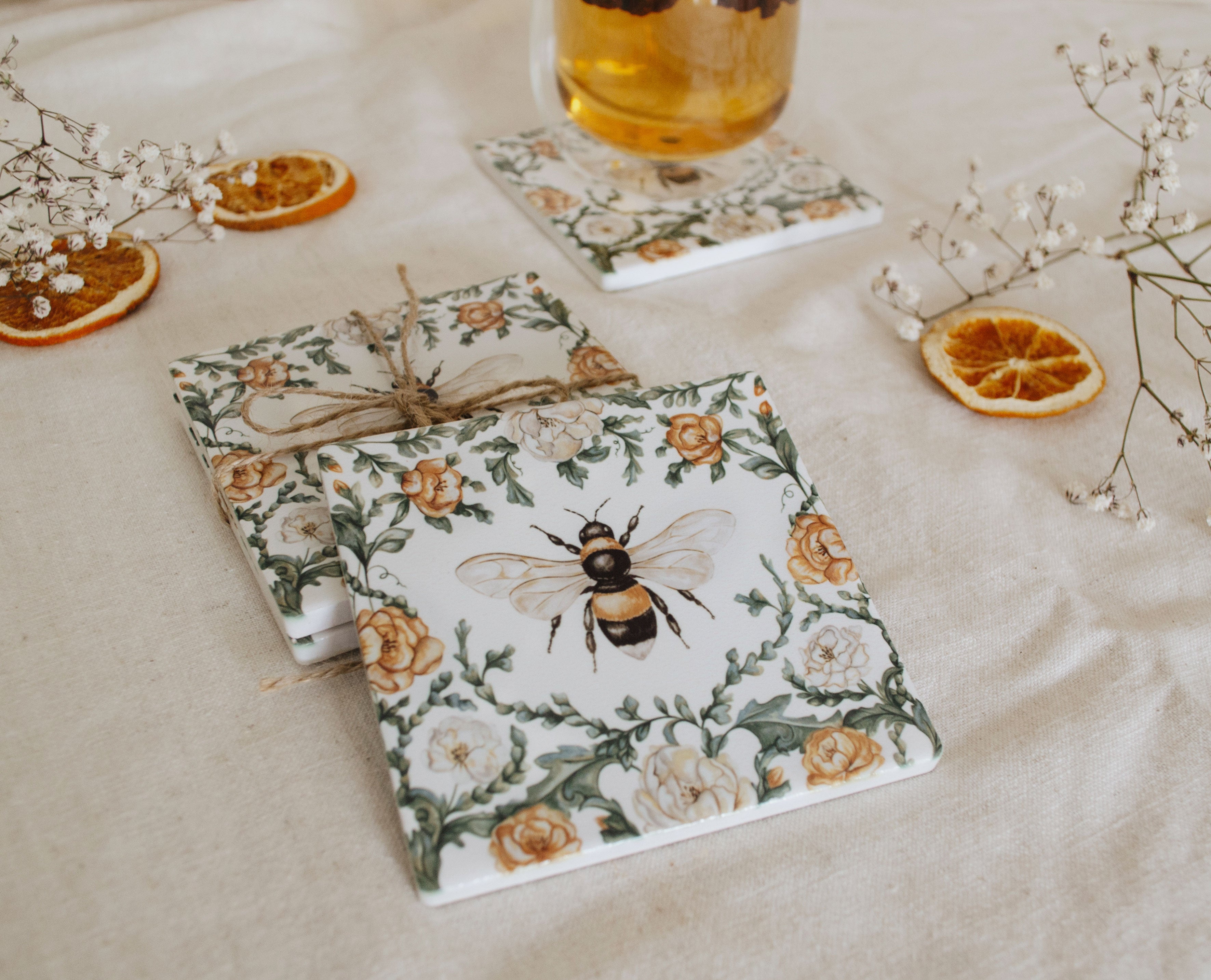 Bee Ceramic Coaster