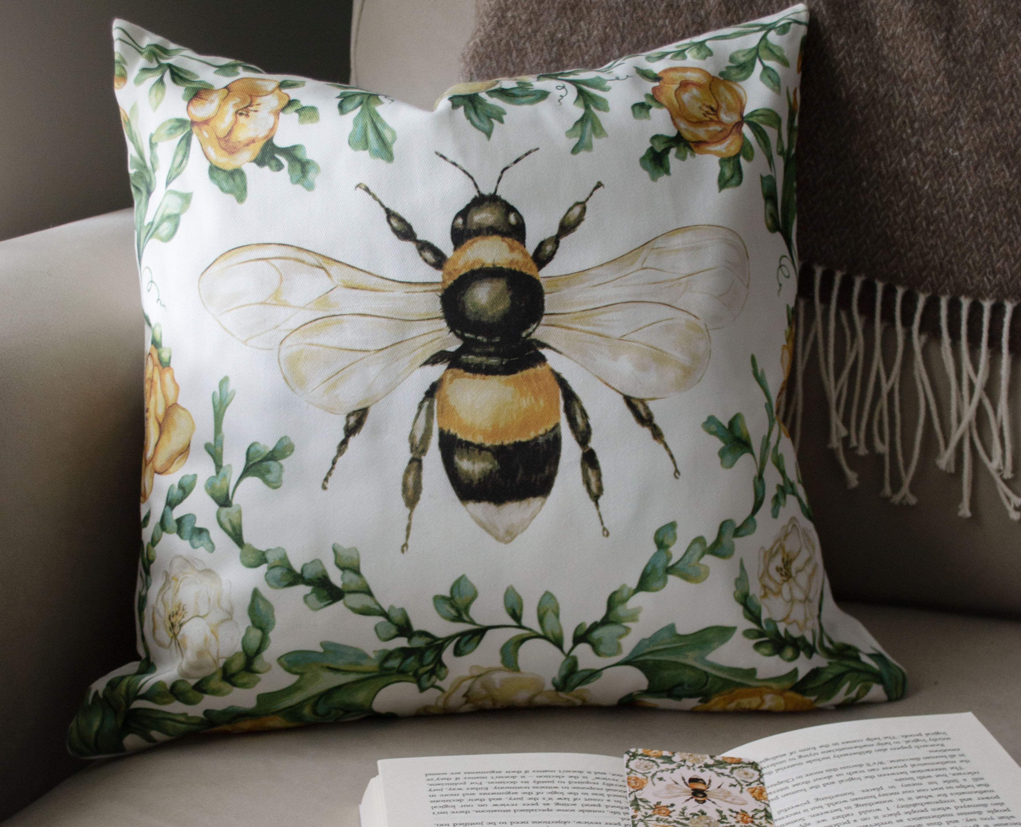 Bee Cushion Cover
