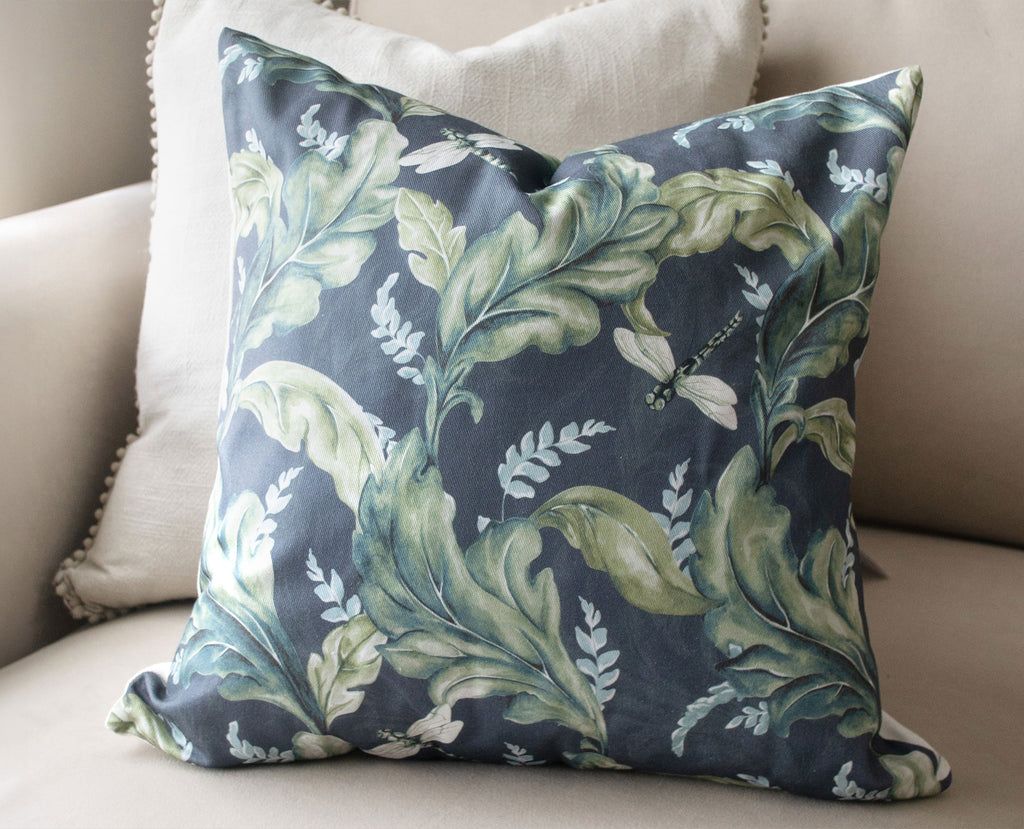 Dragonfly Cushion Cover, 100% Cotton