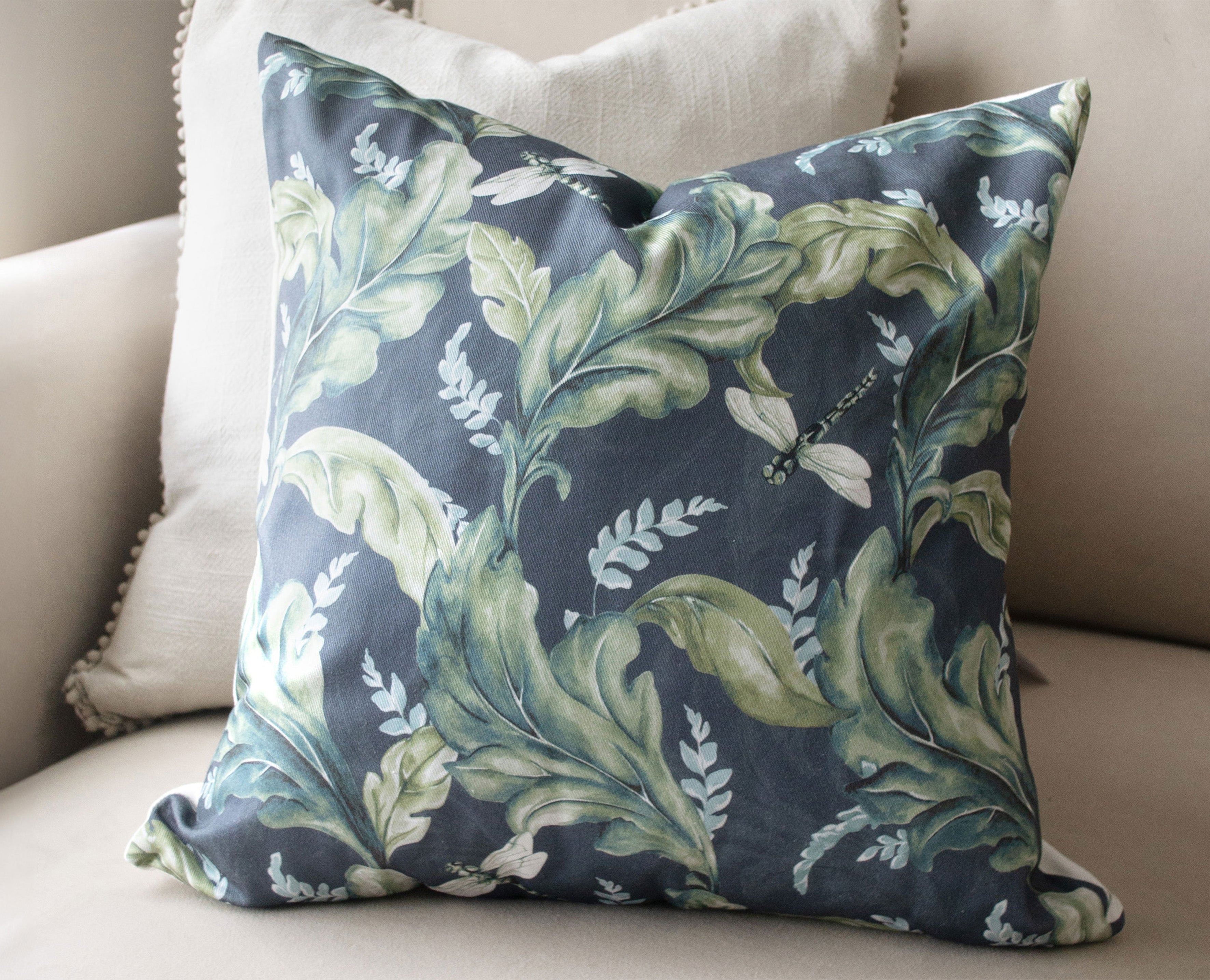 Dragonfly Cushion Cover, 100% Cotton