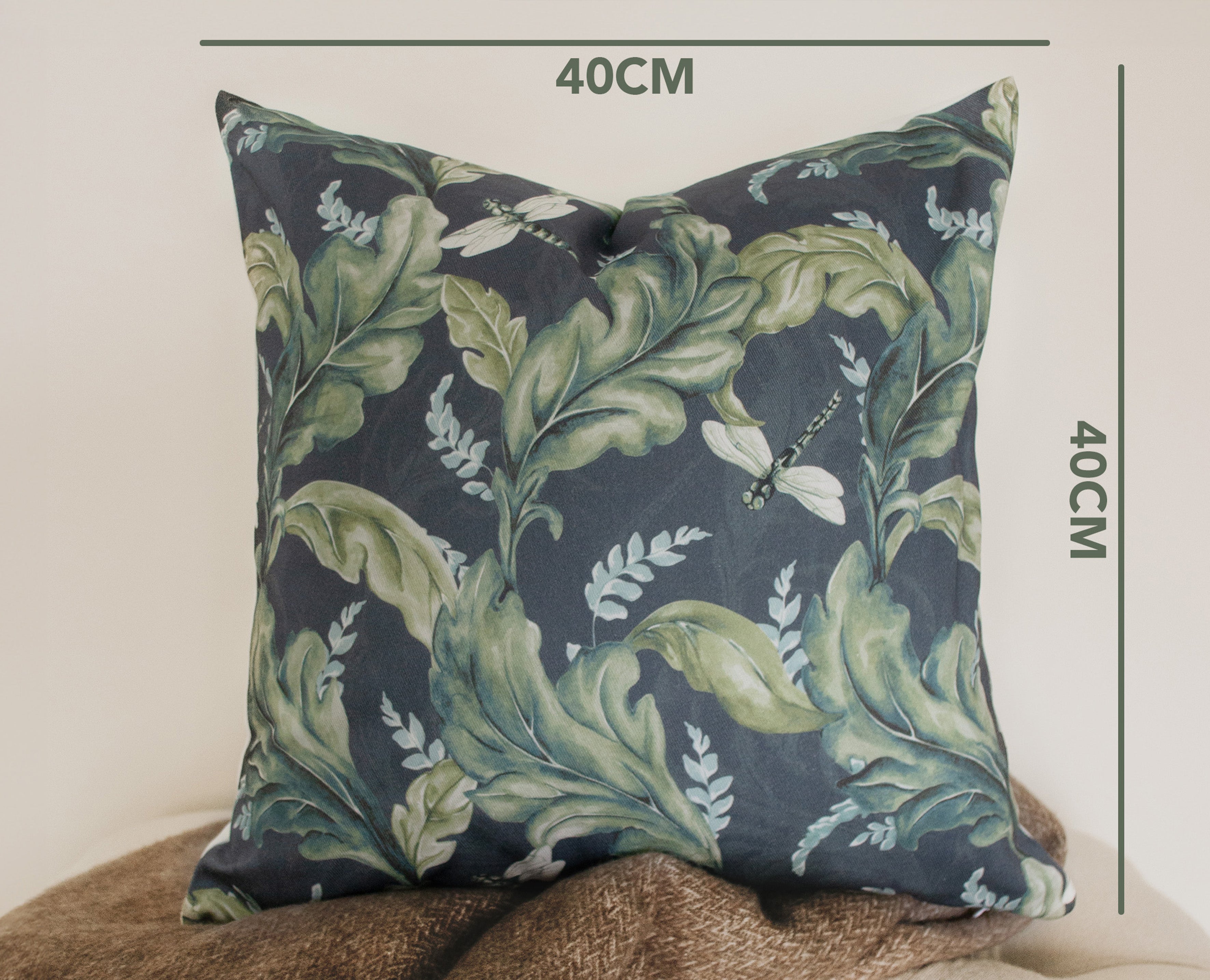 Dragonfly Cushion Cover, 100% Cotton