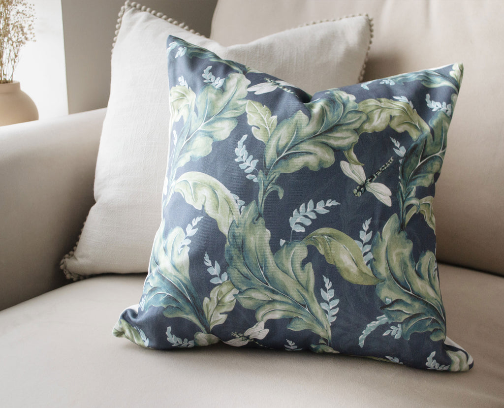 Dragonfly Cushion Cover, 100% Cotton